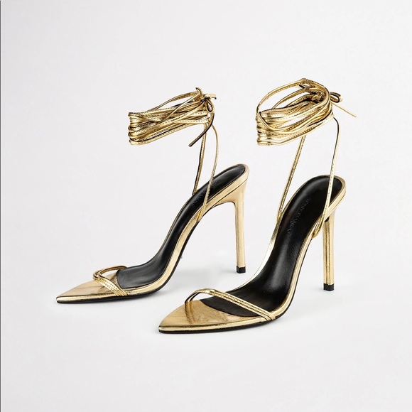 Tony Bianco Millie Heels in Gold - Picture 3 of 3